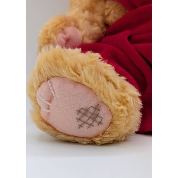 Vintage Cherished Teddies 1998 "Val" 14"Stuffed Plush Bear W/Red Dress & Bow Wit - Picture 5 of 8